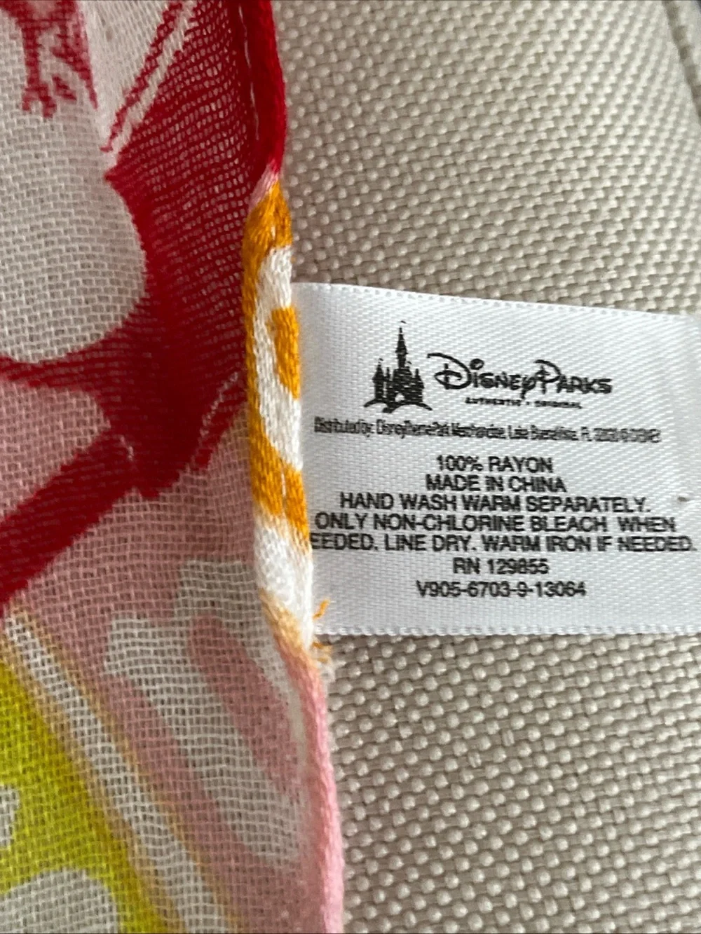 Disney Multicolor Mickey & Friends Scarf Wrap